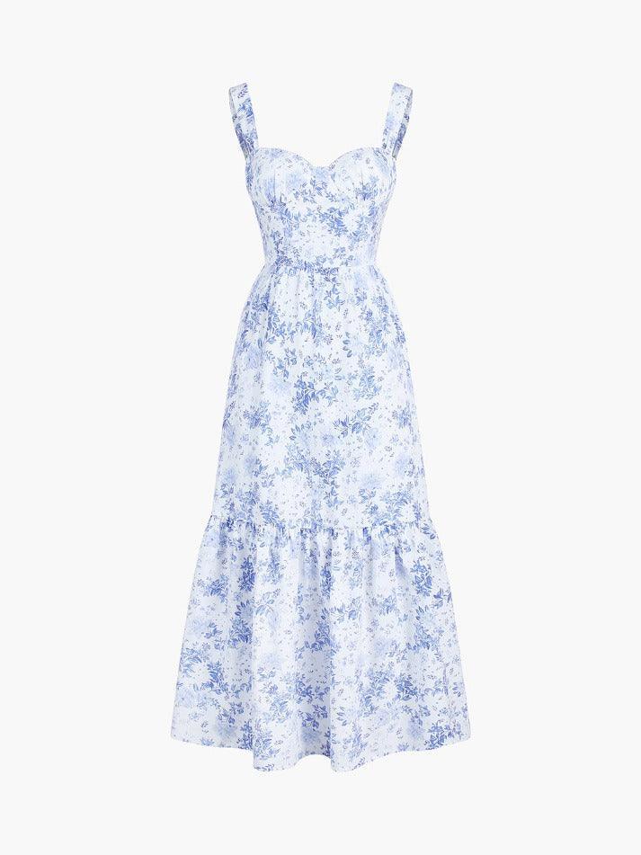 Floral Sleeveless Day Dress Zips main image 1