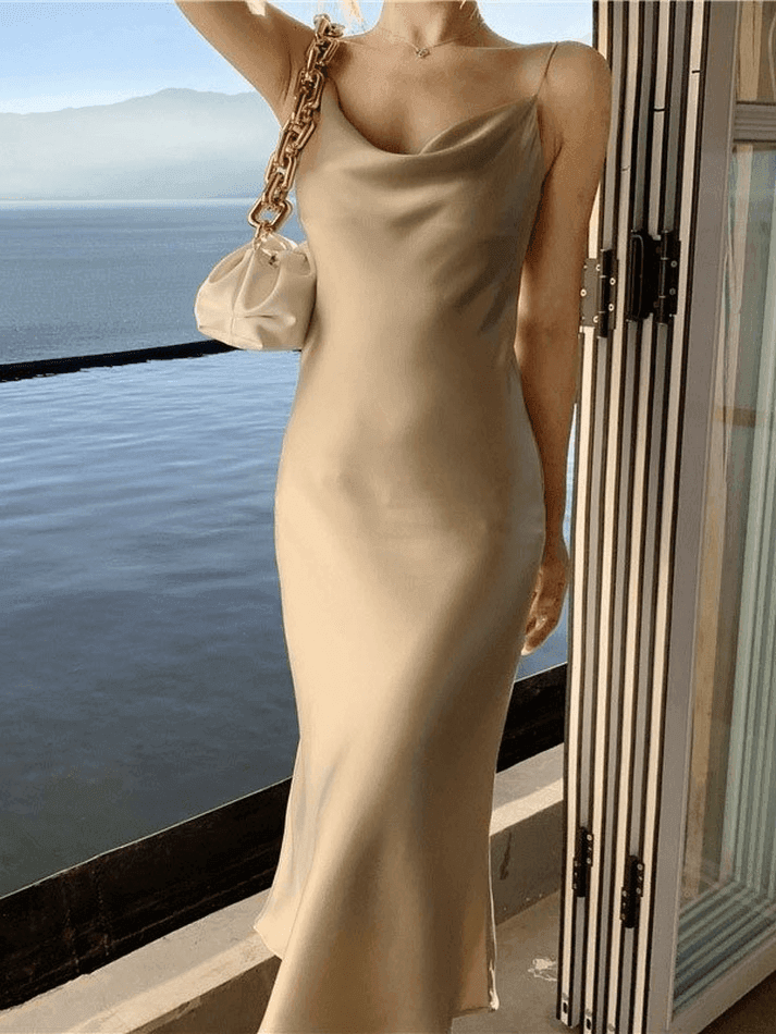 brown slip maxi dress Anna Sui Pleated Lace Slip Maxi Dress main image 0