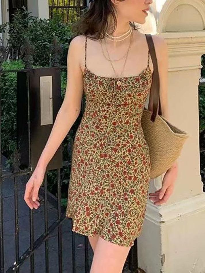 Vintage Floral Slip Mini Dress AnotherChill Vintage Floral Slip Mini Dress AnotherChill