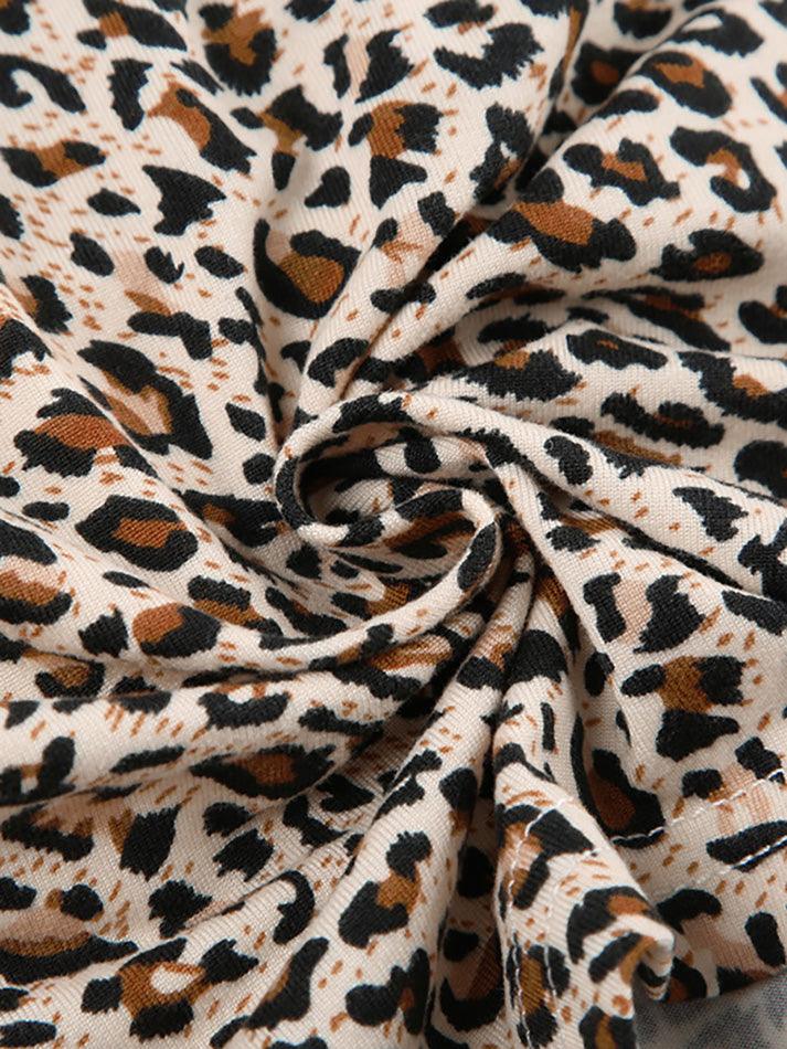 Low Rise Leopard Print Lace Trim Shorts - AnotherChill