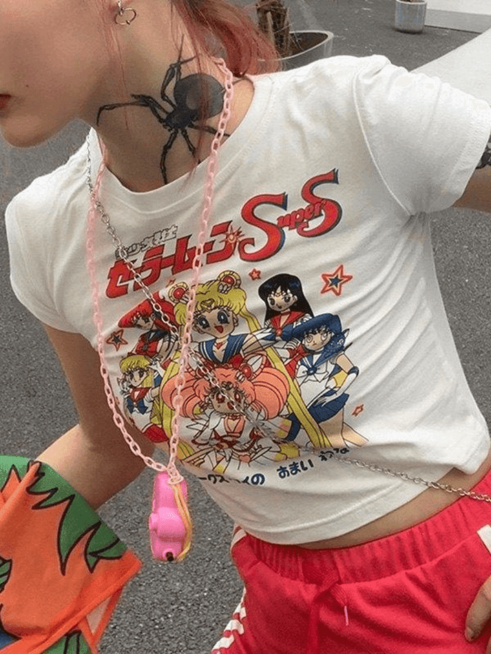 Anime Graphic Crop Top - AnotherChill