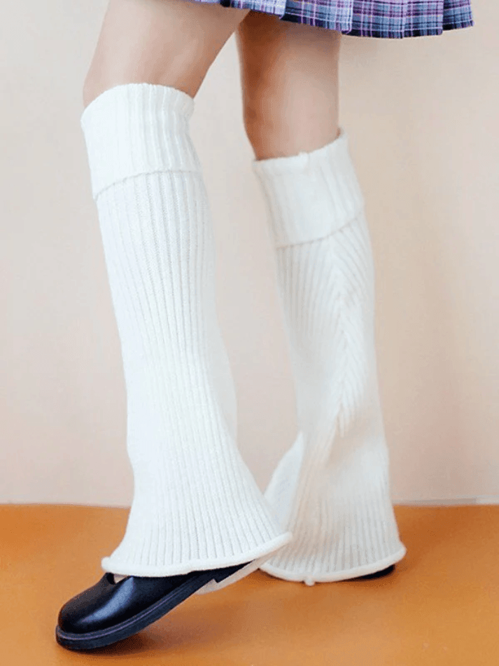 Ankle Flare Ribbed Knit Leg Warmer - AnotherChill