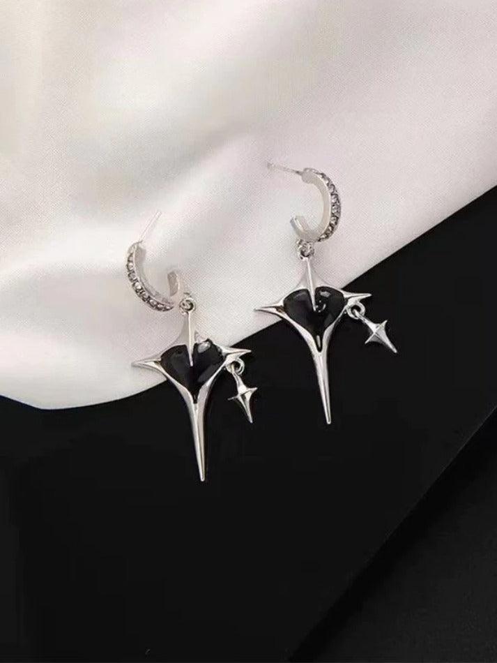 Astral Star Heart Charm Earrings - AnotherChill