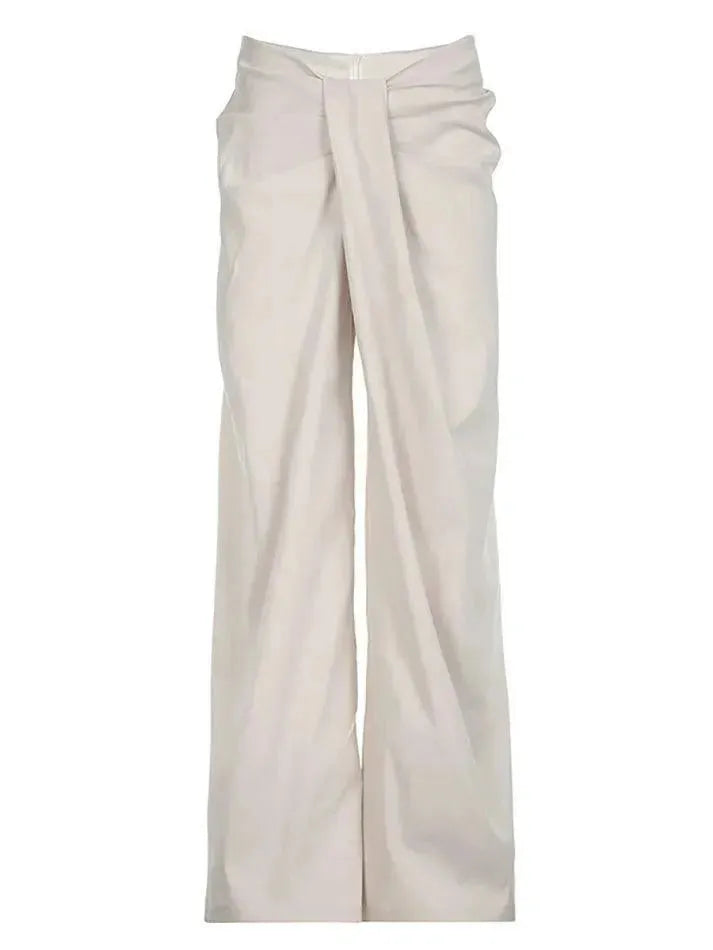 Asymmetrical Cross Waist Cargo Pants - AnotherChill