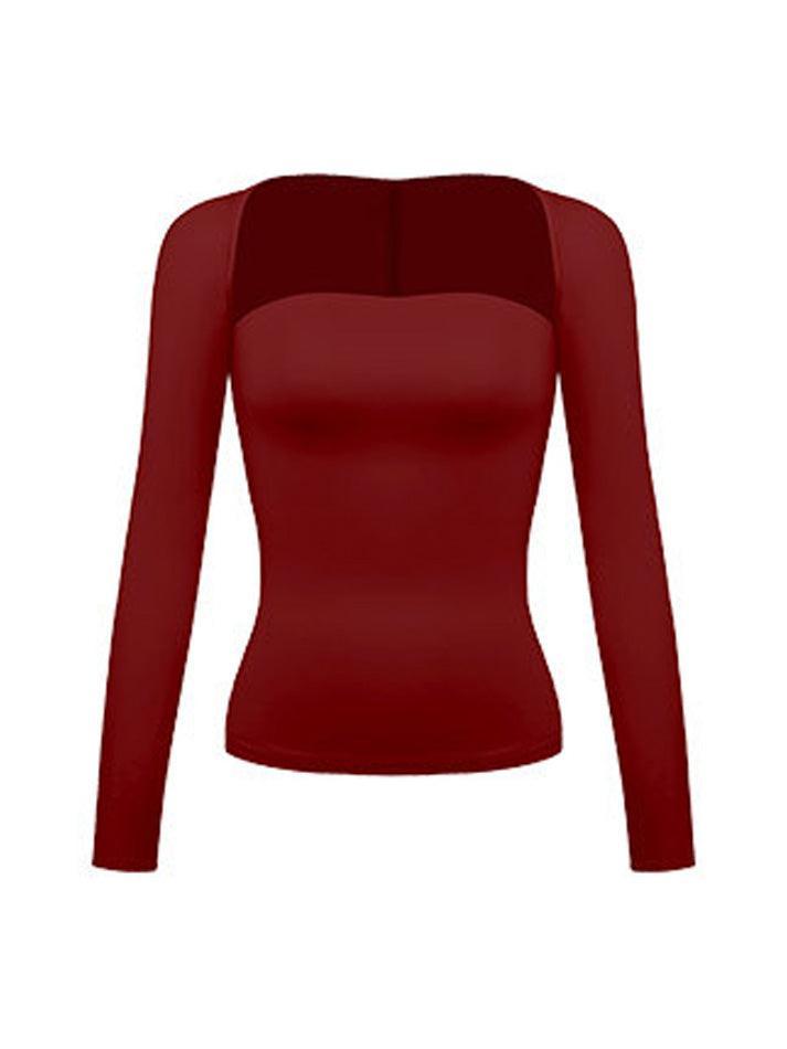 Bandeau Top Tight Smock Two Piece Long Sleeve Tee - AnotherChill