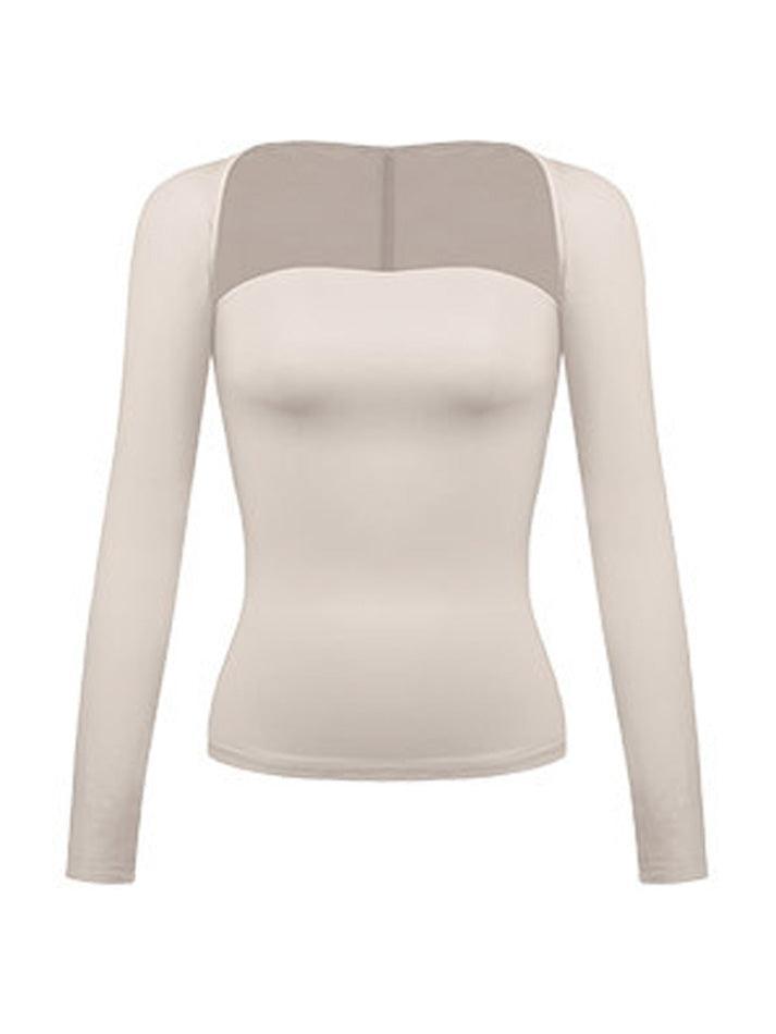Bandeau Top Tight Smock Two Piece Long Sleeve Tee - AnotherChill