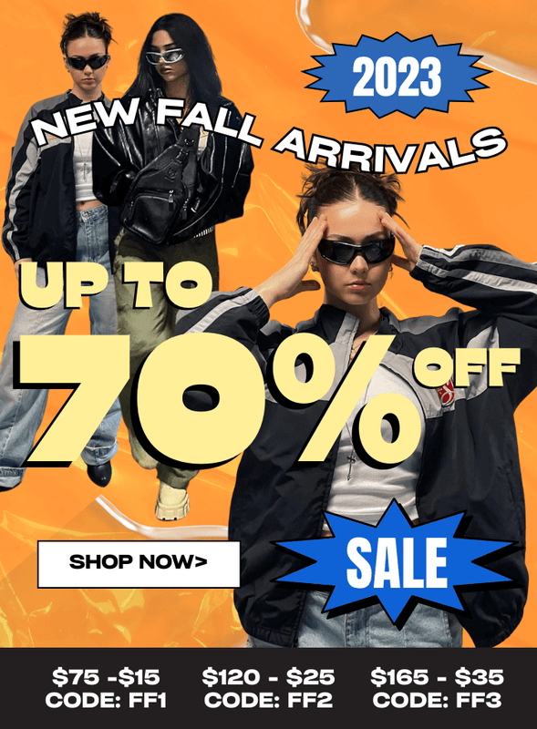 2023 PRE FALL SALE | $75-$15 CODE:FF1 | $120-$25 CODE: FF2 | $165-$35 CODE: FF3 