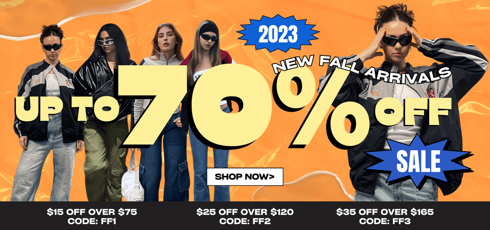 2023 PRE FALL SALE | $75-$15 CODE:FF1 | $120-$25 CODE: FF2 | $165-$35 CODE: FF3 