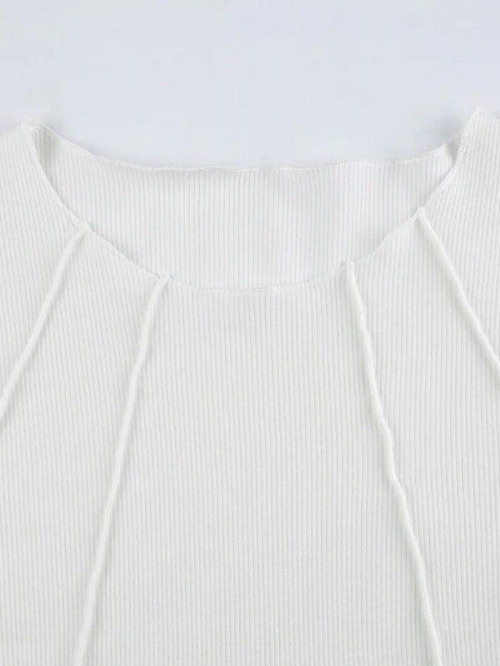 Basic Piping Long Sleeve Top - AnotherChill