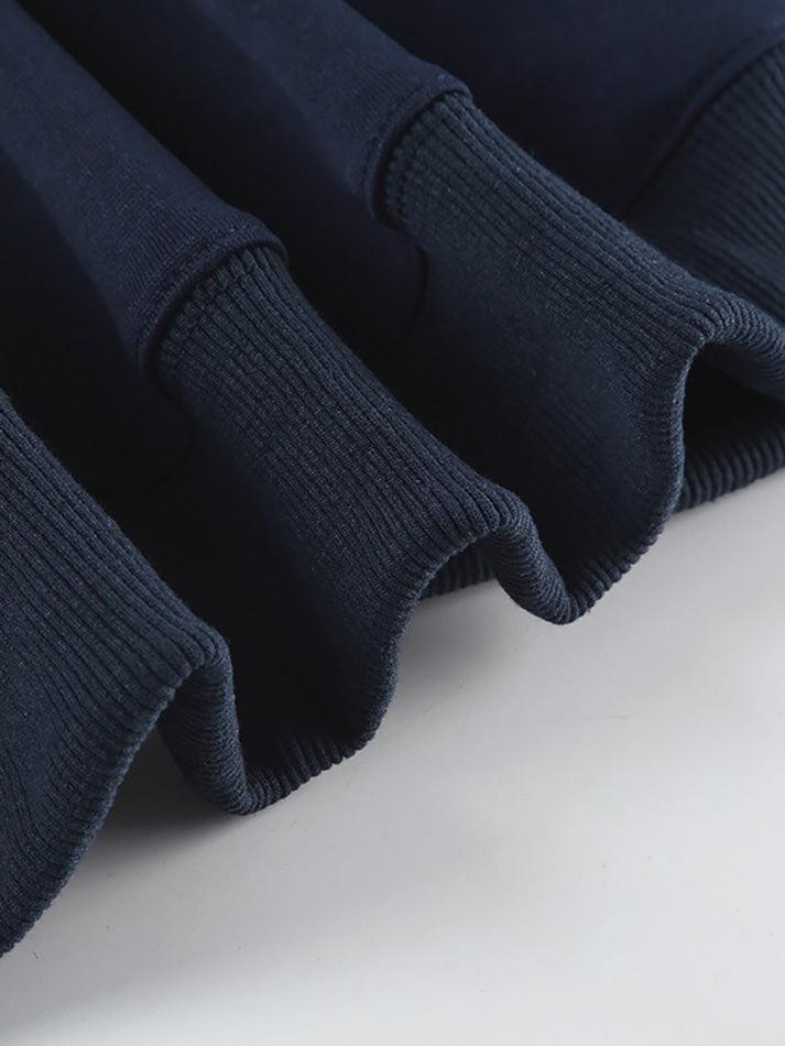 Basic Solid Color Loose Fit Crew Neck Sweatshirt - AnotherChill