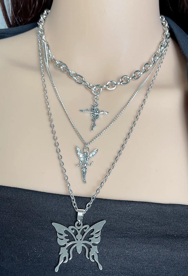 Butterfly Multi-layer Necklace AnotherChill