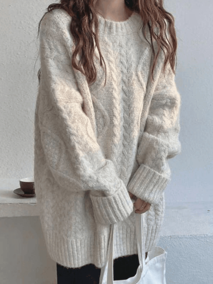 Cable Knit Jumper Sweater - AnotherChill