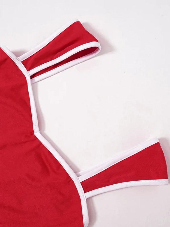 Contrast Color Crop Tank Top - AnotherChill