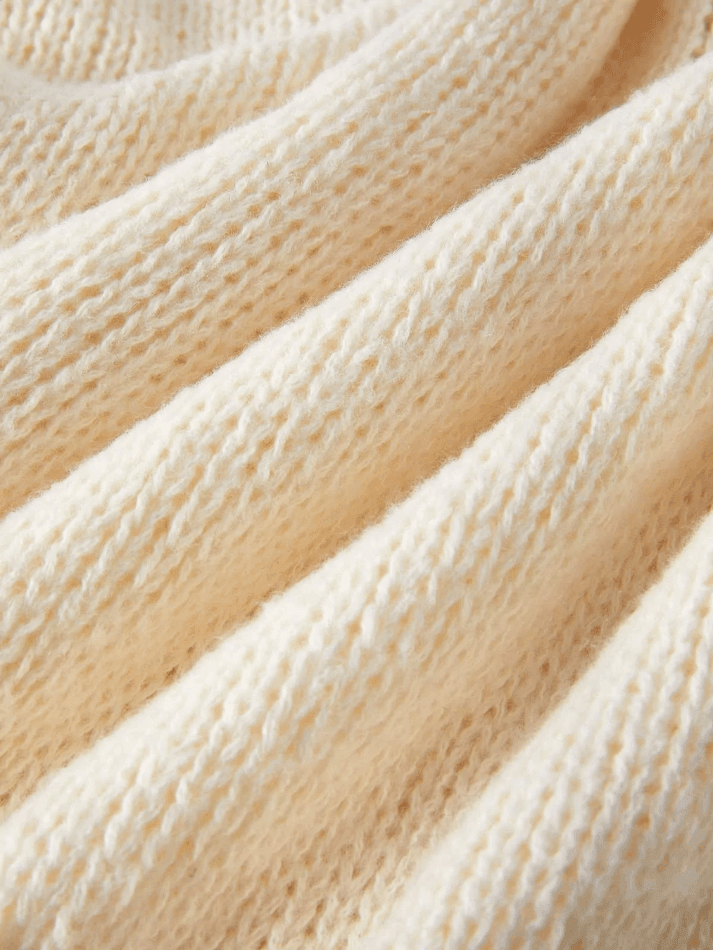 Cropped Collared Fuzzy Knit Sweater - AnotherChill