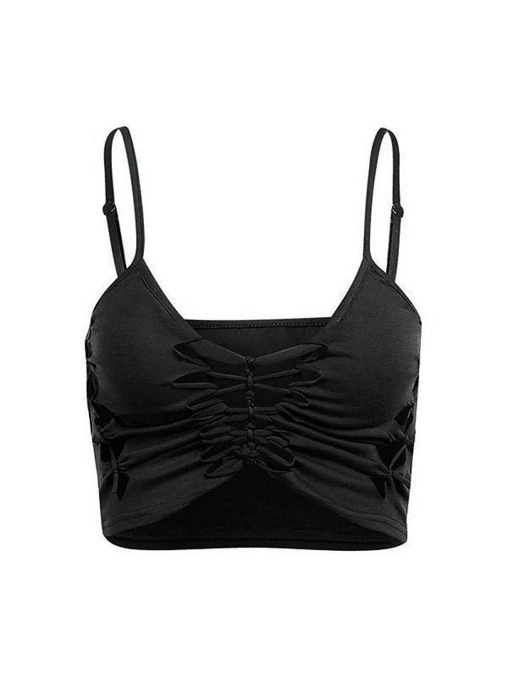 Cutout Butterfly Crop Cami Top - AnotherChill