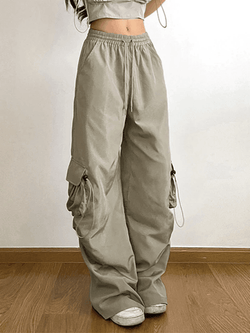 Drawstring Pocket Loose Cargo Pant - AnotherChill