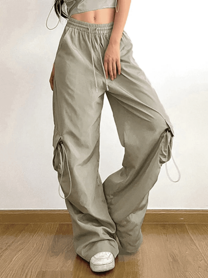 Drawstring Pocket Loose Cargo Pant - AnotherChill