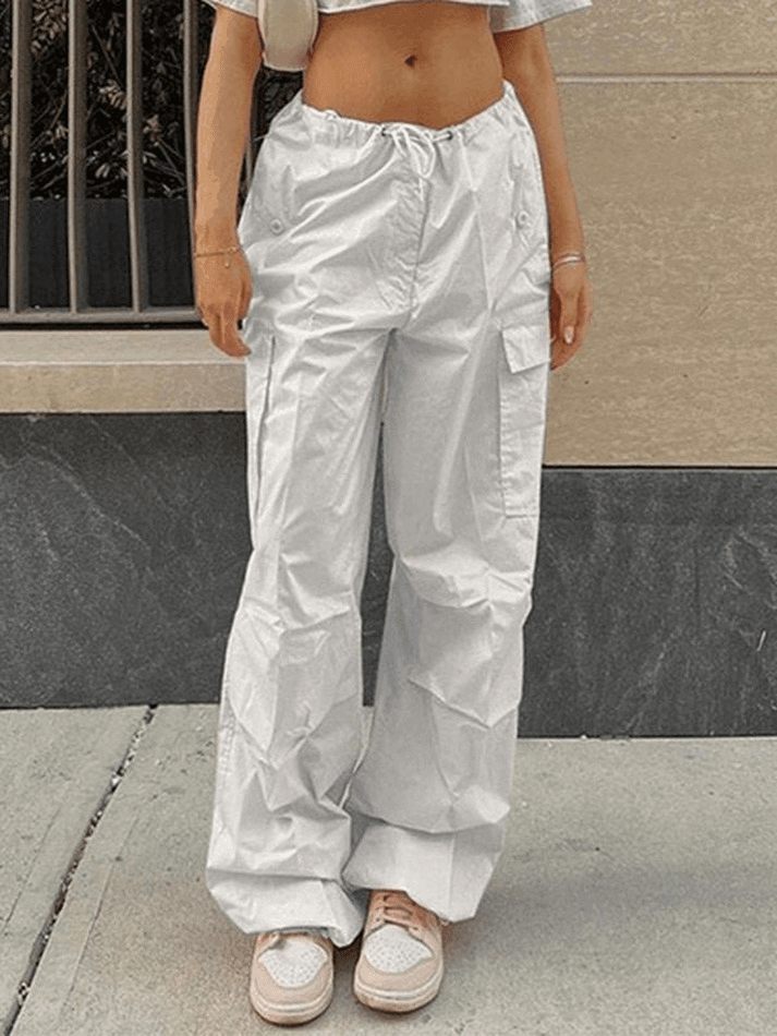 Drawstring Y2K Baggy Cargo Pants - AnotherChill