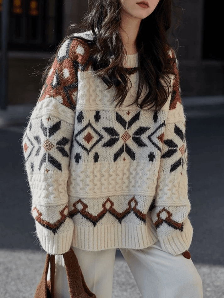 Fair Isle Christmas Pullover Sweater - AnotherChill