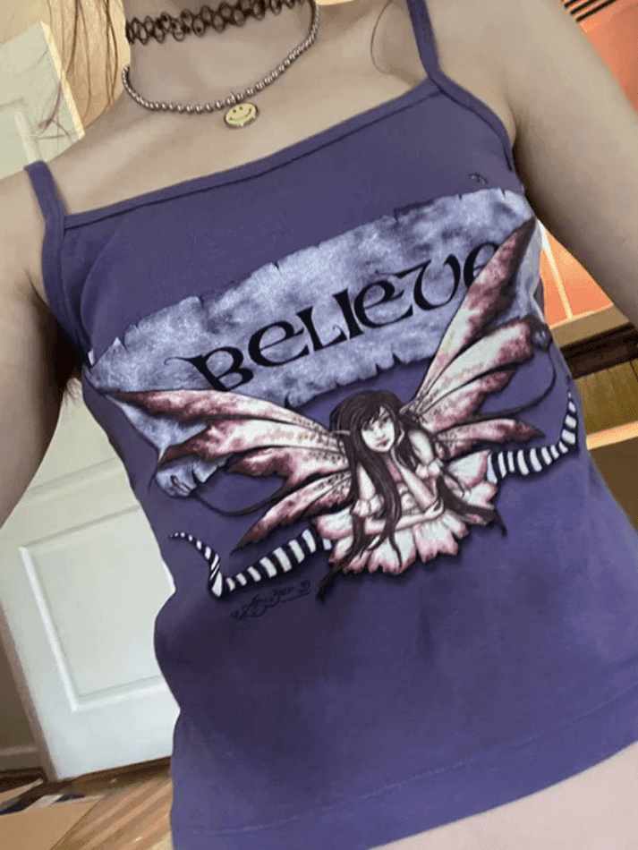 Fairy Printed Cami Top - AnotherChill