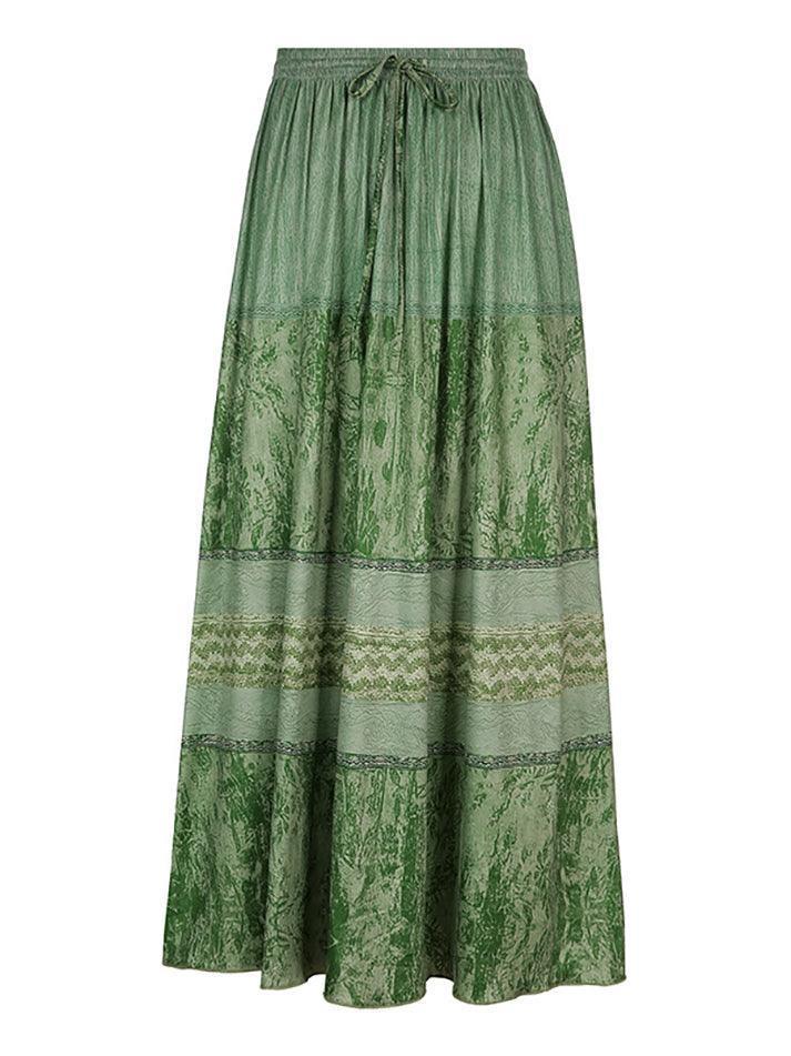 Fairy Vintage Printed Midi Skirt - AnotherChill