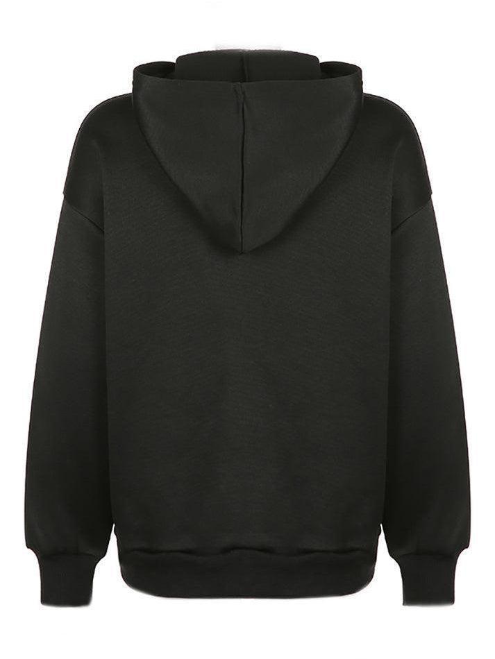 Goth Graphic Oversized Hoodie - AnotherChill