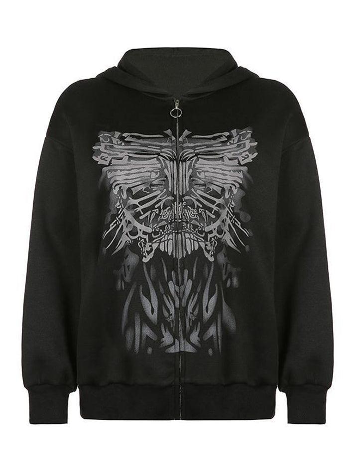 Goth Graphic Oversized Hoodie - AnotherChill