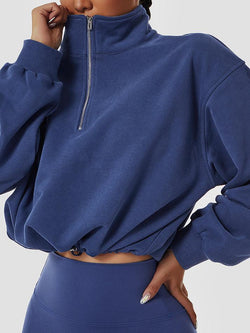 Half Zip Neck Sweatshirt - AnotherChill