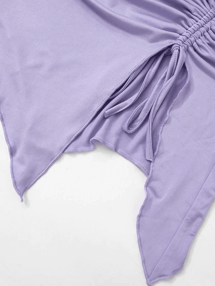 Halter Tie Top Mini Skirt Set - AnotherChill