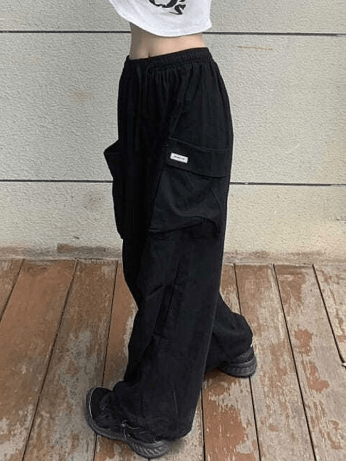 High Waist Pocket Cargo Pants - AnotherChill