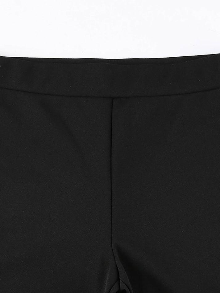 High Waist Solid Flare Leg Pants - AnotherChill