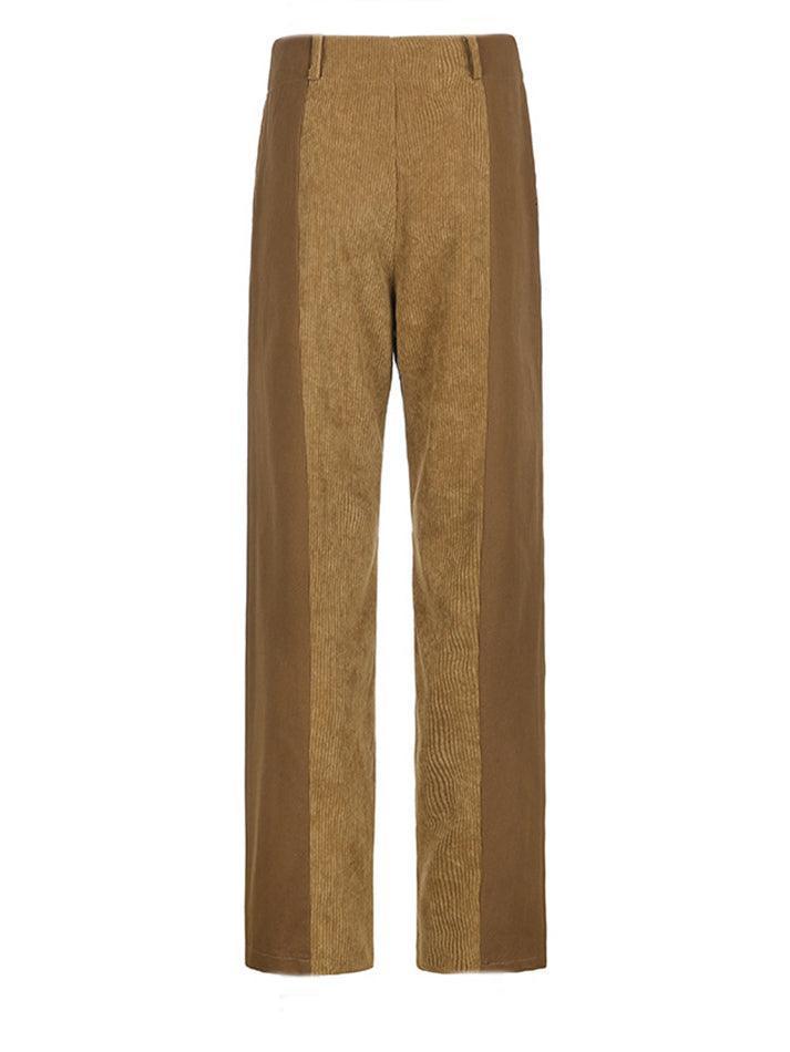 2024 High Waist Y2K Corduroy Loose Pants Green M in Pants Online Store ...