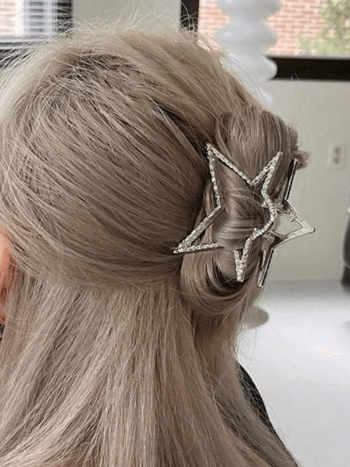 Hollow Out Metal Star Hair Claw Clip - AnotherChill