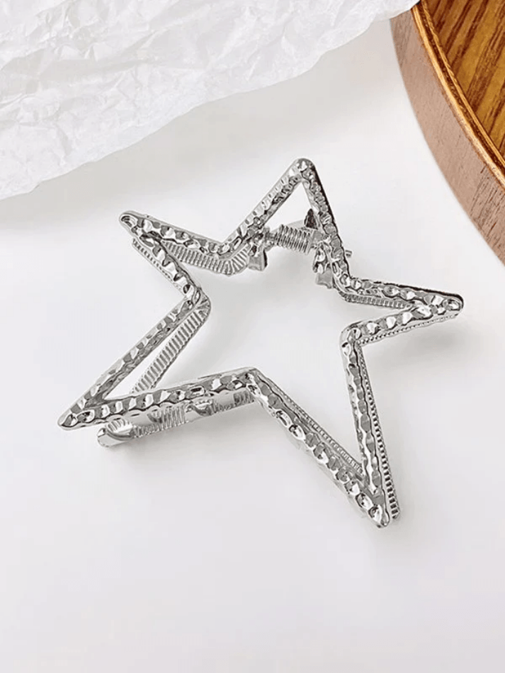Hollow Out Metal Star Hair Claw Clip - AnotherChill