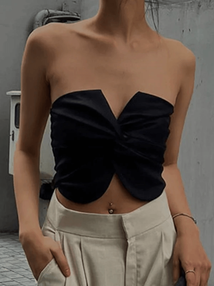 Kinks Wrinkle Bandeau Top - AnotherChill