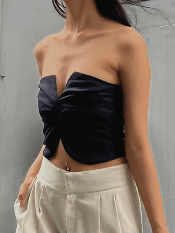 Kinks Wrinkle Bandeau Top - AnotherChill