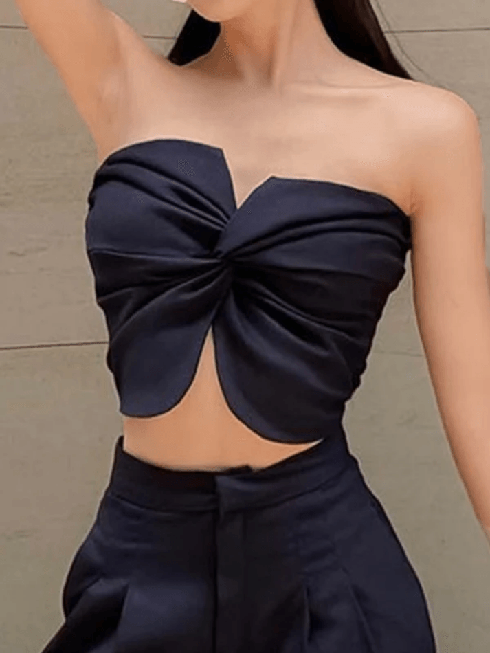 Kinks Wrinkle Bandeau Top - AnotherChill