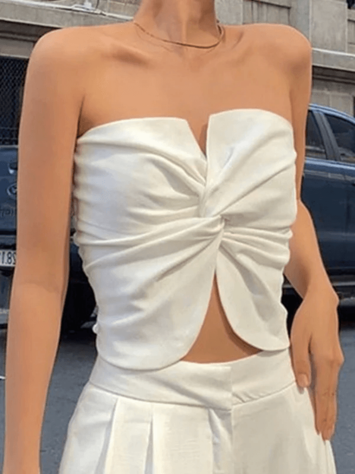 Kinks Wrinkle Bandeau Top - AnotherChill