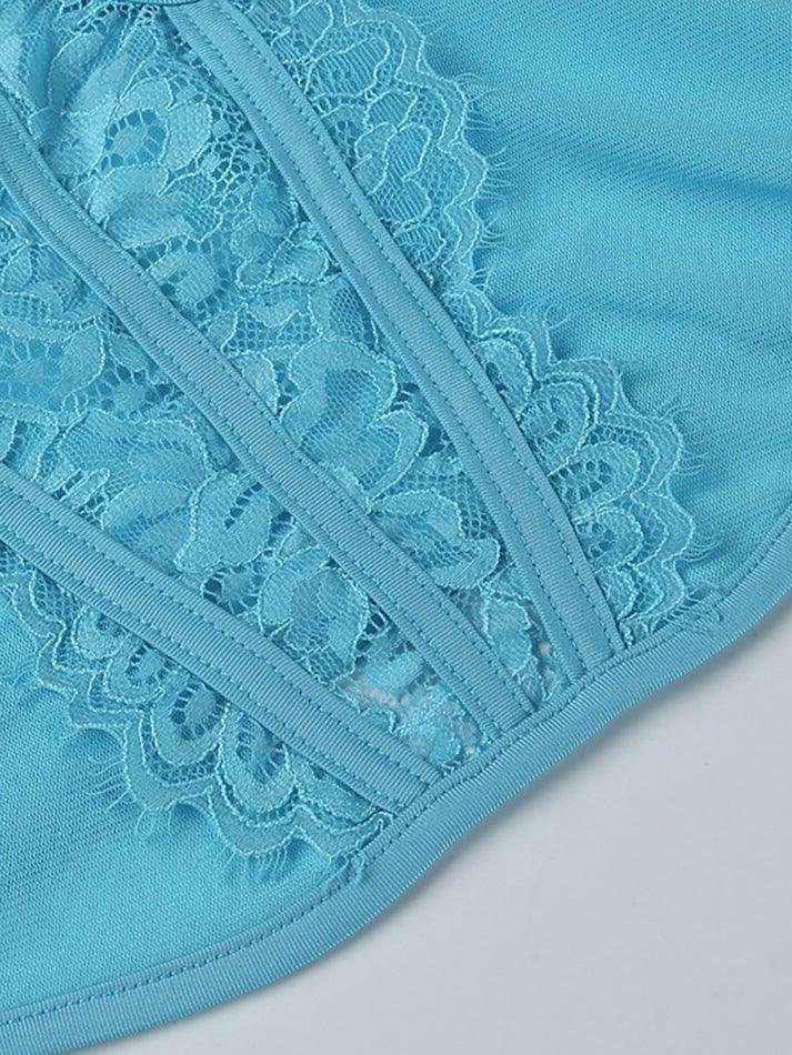 Lace Mesh Embroidery Corset Top - AnotherChill