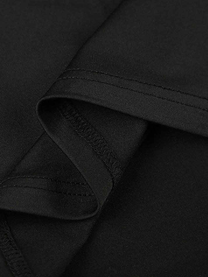 Lace Solid V-Neck Ruched Tank Top - AnotherChill