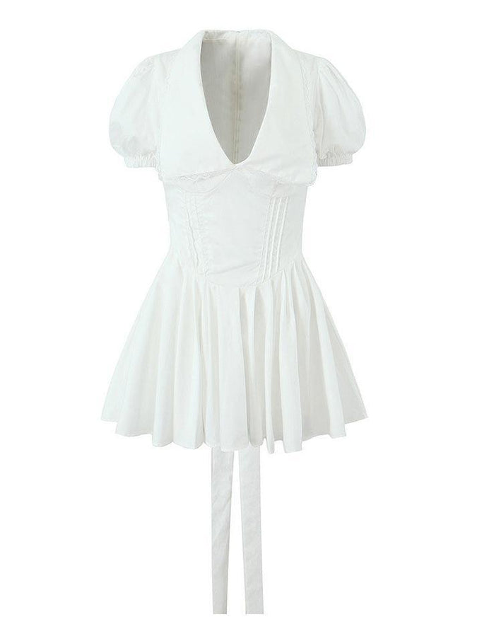 Chic Floral Doll Collar Dress main image 0