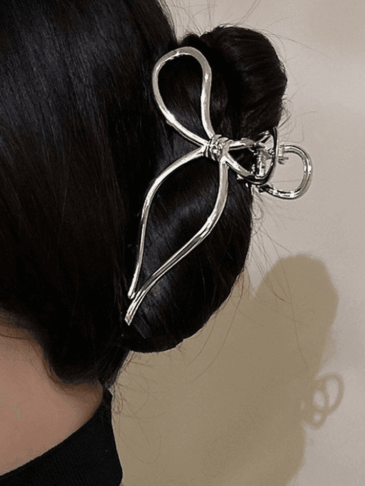 Large Bow Pattern Hair Claw Clip - AnotherChill