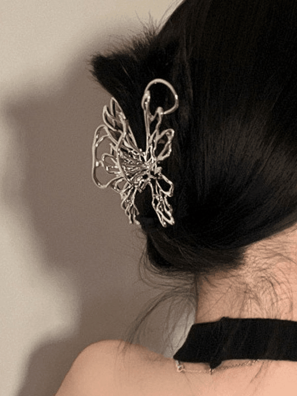 Large Metal Butterfly Hair Claw - AnotherChill