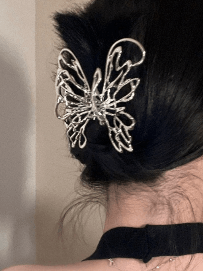 Large Metal Butterfly Hair Claw - AnotherChill