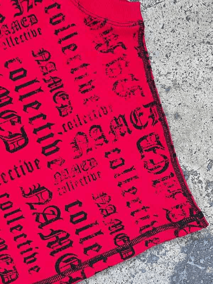 Letter Print V Neck Short Tank Top - AnotherChill