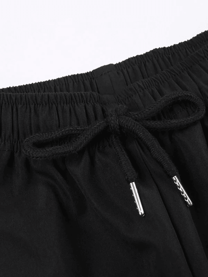 Loose Contrast Color Wide Leg Pants - AnotherChill