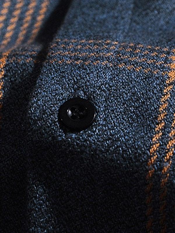 Men's Checkered Long Sleeve Button Shirt - AnotherChill