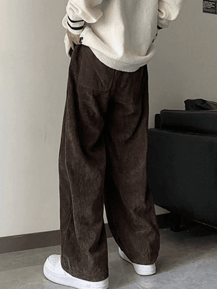 Men's Corduroy Solid Casual Pants - AnotherChill