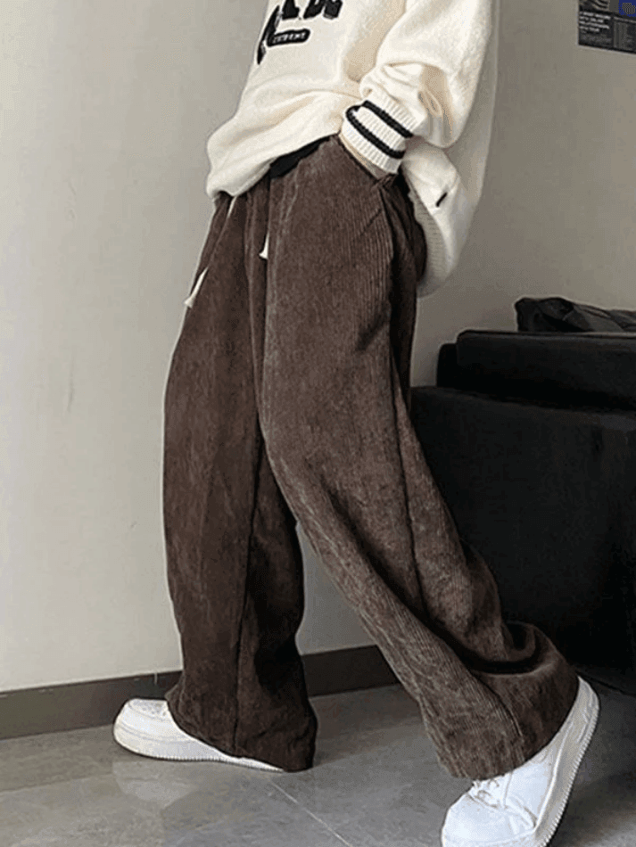 Men's Corduroy Solid Casual Pants - AnotherChill