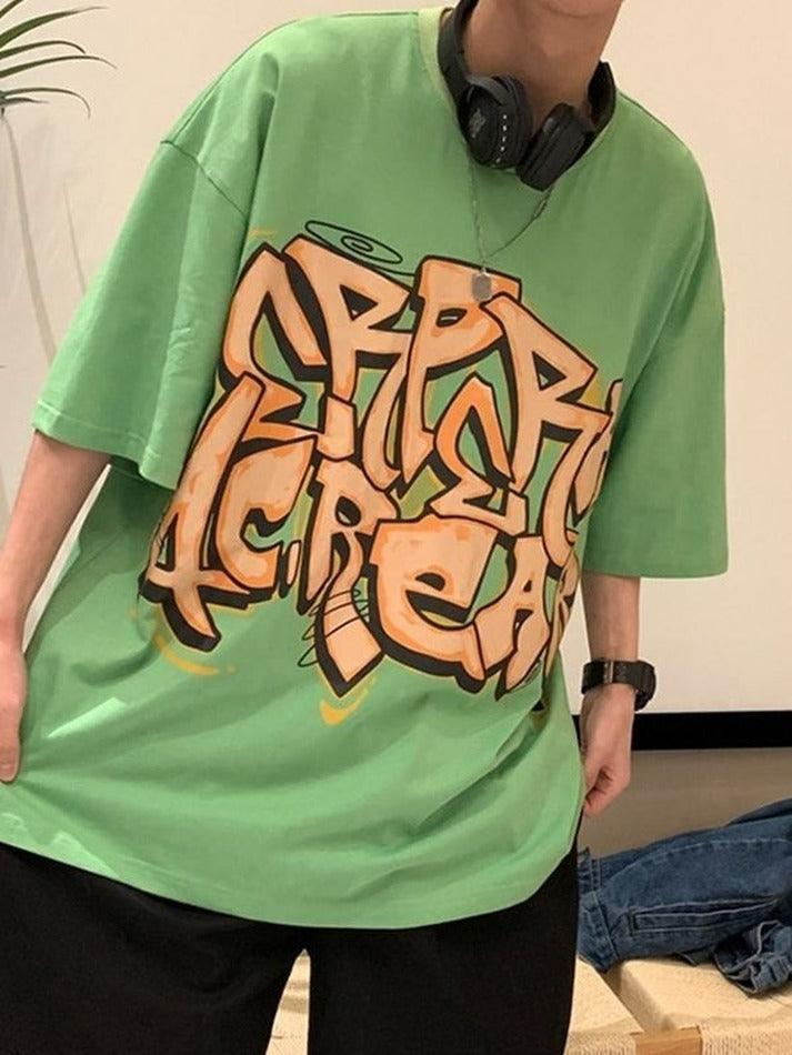 Men's Graffiti Letter Graphic Tee - AnotherChill
